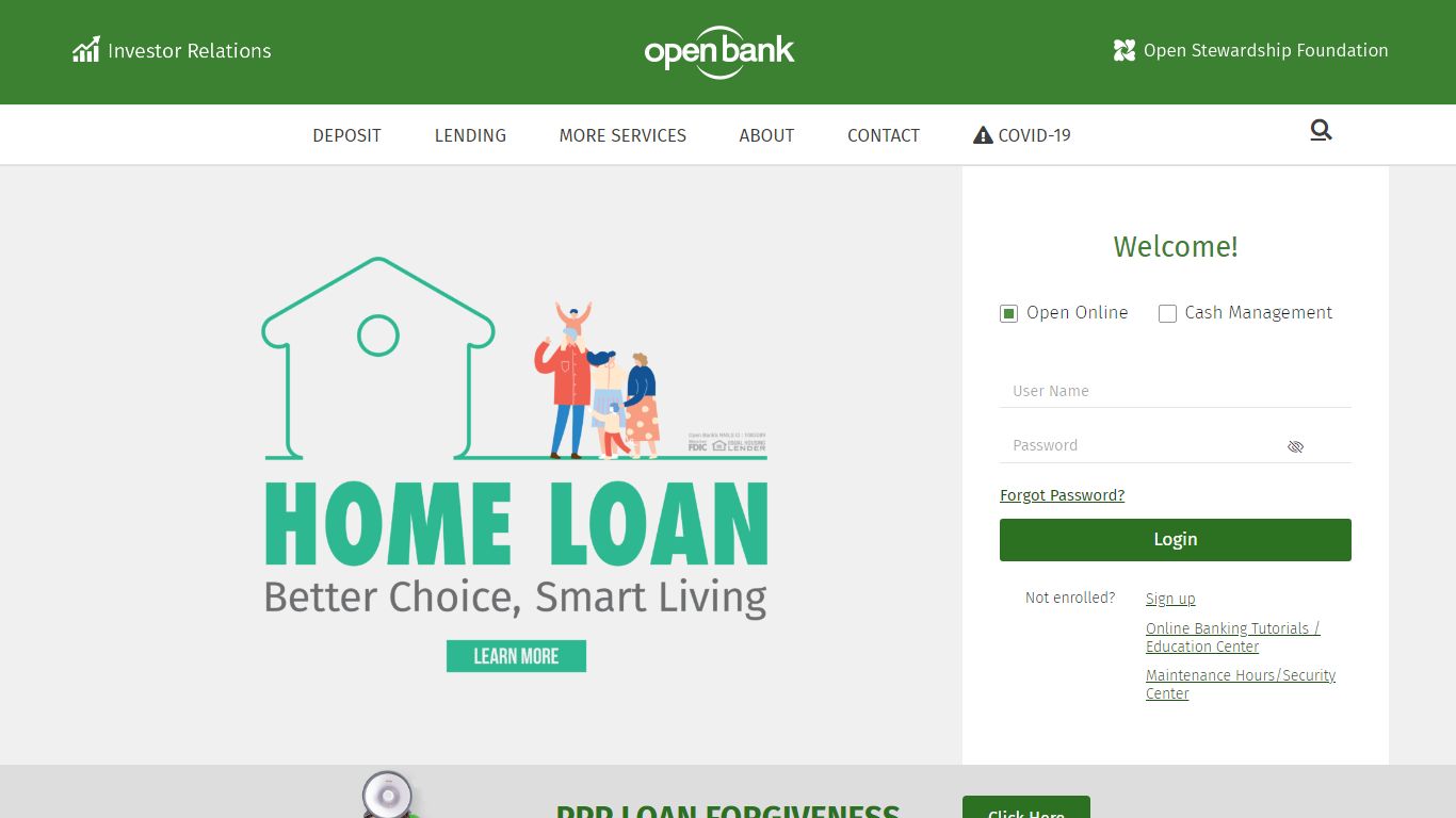 Home - Open Bank