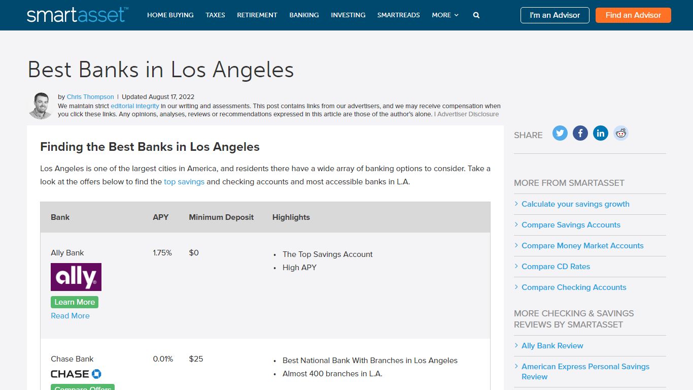 Best Banks in Los Angeles (2022) | SmartAsset.com